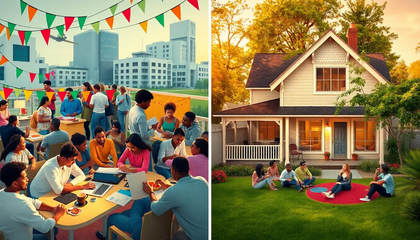 students exploring housing options at Jackson State University.